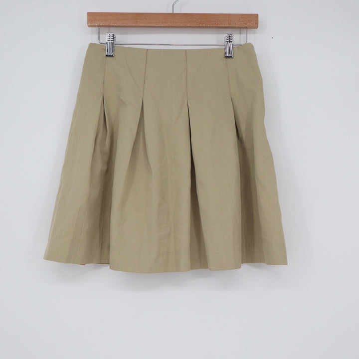 Mills Uniform Co Girls Tan Khaki Pleated School Uniform Skirt 16