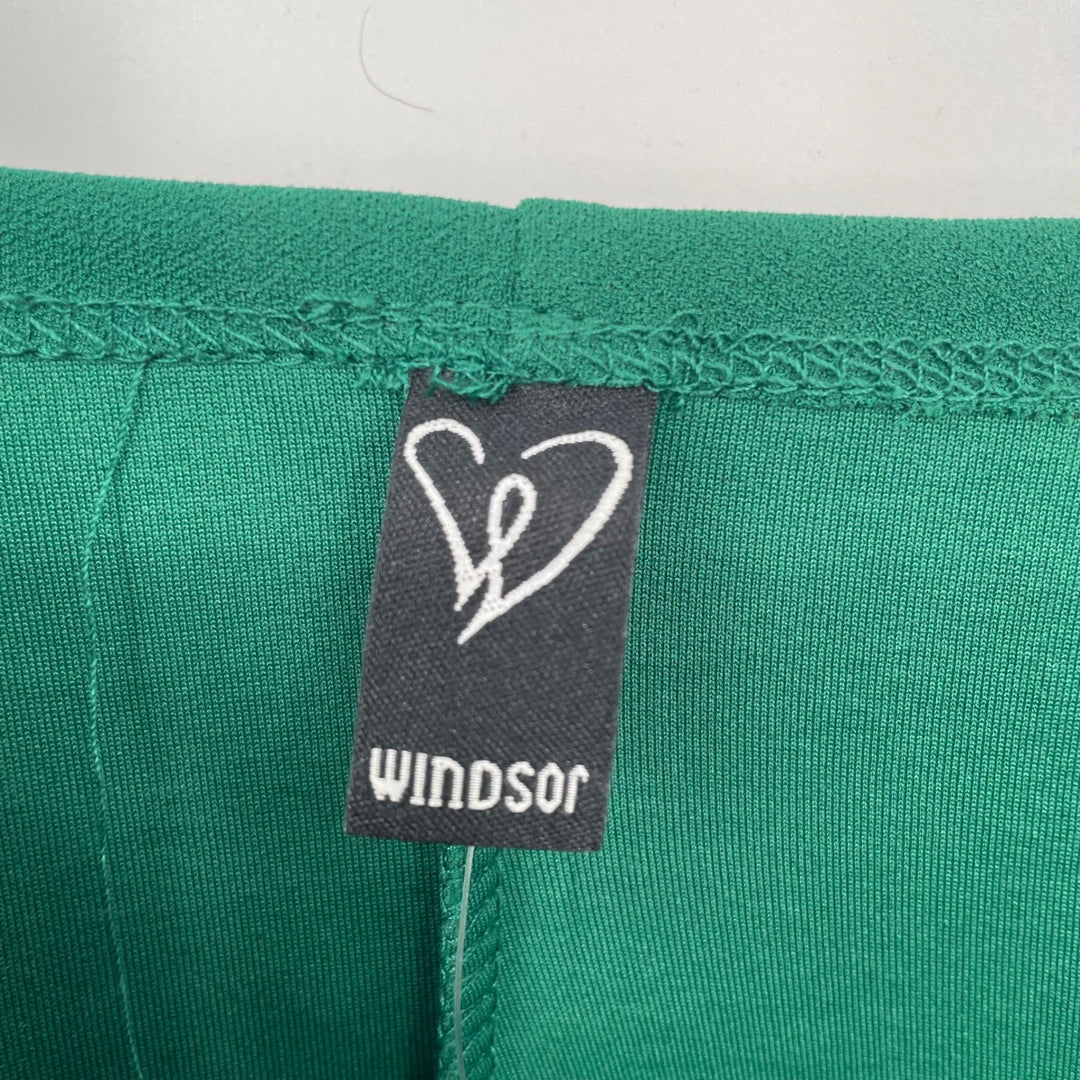 Windsor Emerald Green Ruched Wrap Bodycon Mini Dress Spaghetti Straps Size S