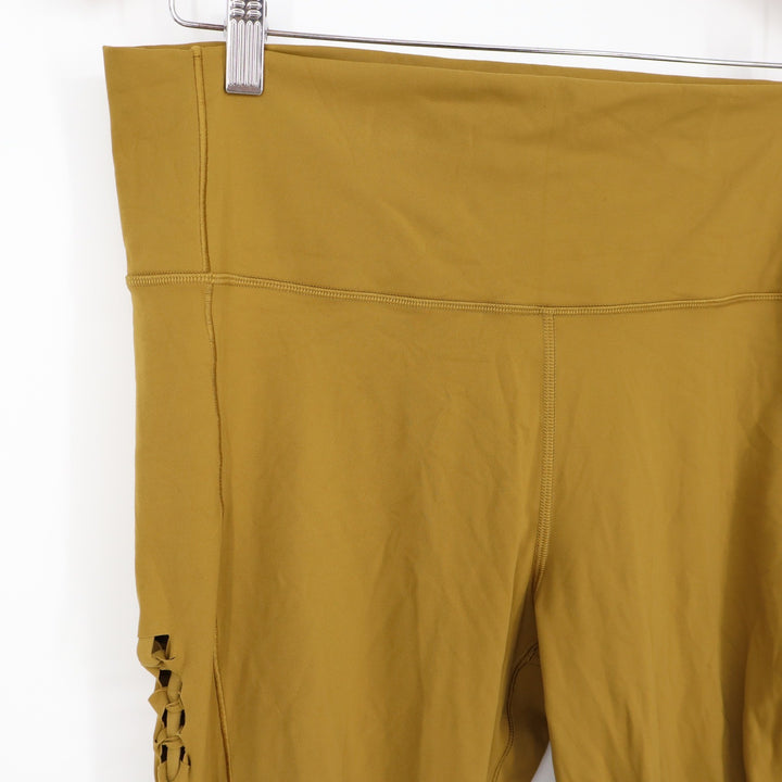 Calia Inspire Crochet 7/8 Leggings Olive Bronze High Rise XXL