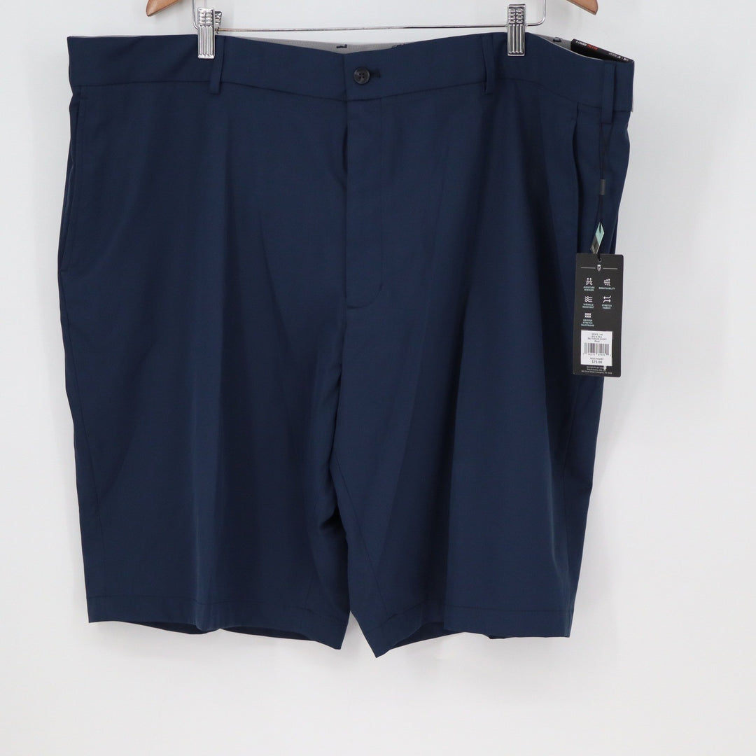 Walter Hagen Perfect 11 Mens Golf Shorts Navy Blue 46 Flat Front Big & Tall NWT