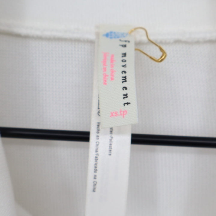 Free People Movement Jacket Womens XS White Knitted Full Zip Long Sleeve Outdoor