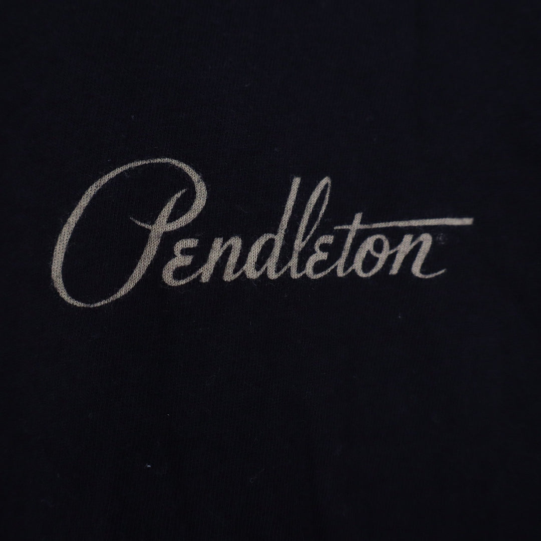 Pendleton Mens XL Black Graphic T-Shirt Southwestern Back Print Cotton Tee