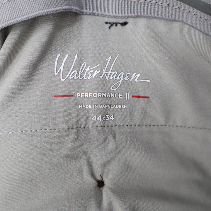 Walter Hagen Mens P11 Performance Golf Pants Black 44x34 4-Way Stretch New