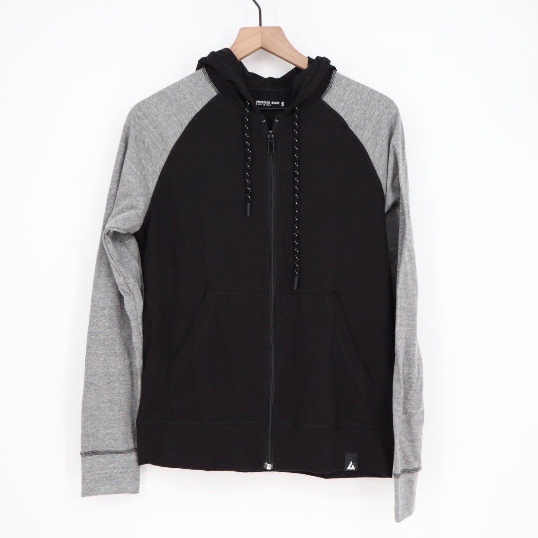 American Giant Men's Colorblock Lightweight Full Zip Size S Made In USA