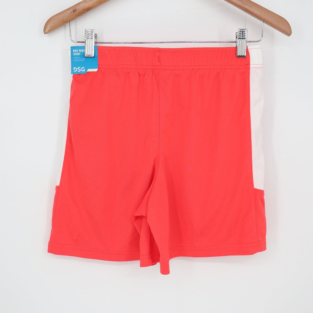 DSG Boys All Sport Short Cabana Coral Pure White Size L 14-16