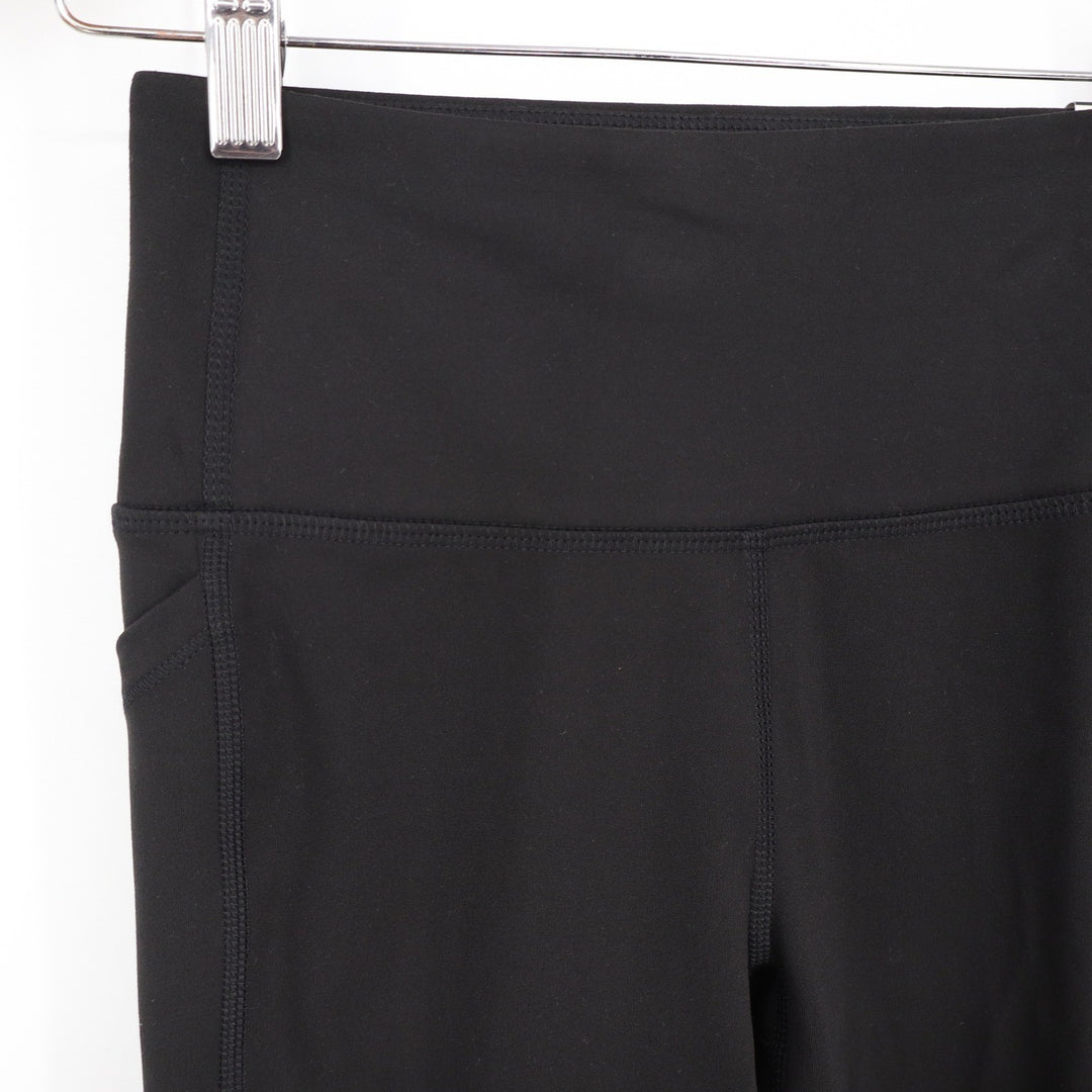 DSG Momentum Crop Womens XS Pure Black High Rise Athletic Pocket Leggings NEW