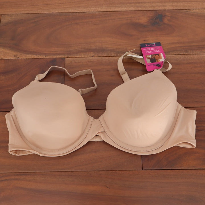 Maidenform One Fab Fit T-Shirt Bra Women's 38B Paris Nude Stretch Underwire Demi