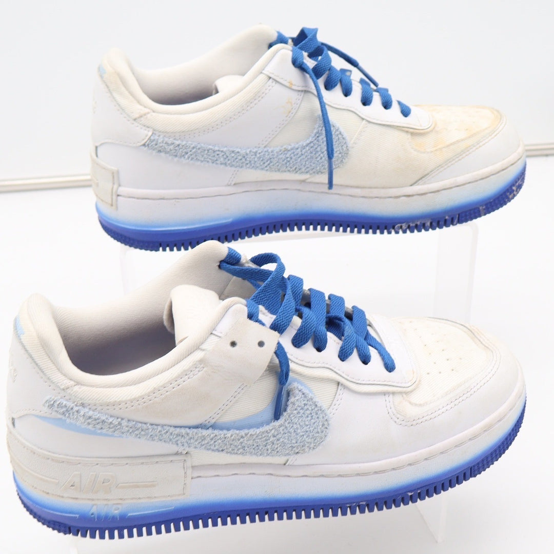 Nike Air Force 1 Shadow White Blue Gradient Womens Size 9 Sneakers