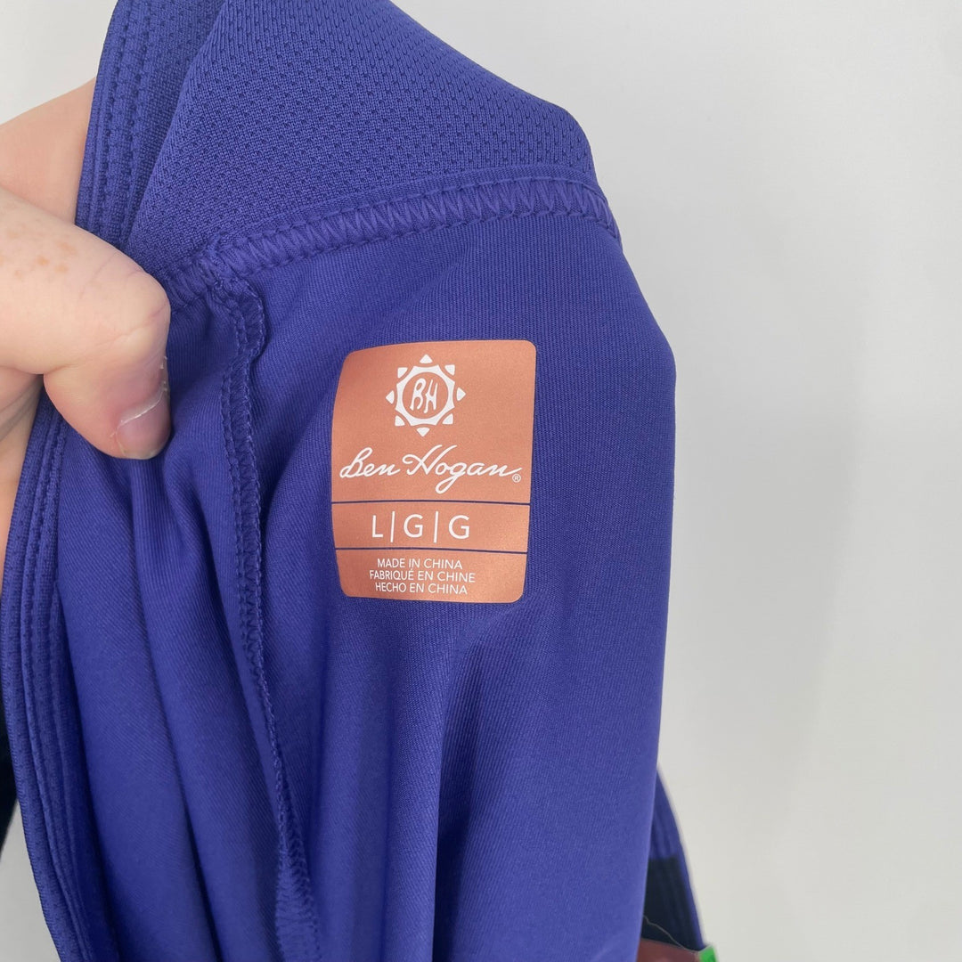 Ben Hogan Womens Golf Skort L Purple Tummy Control Ventilated Athletic