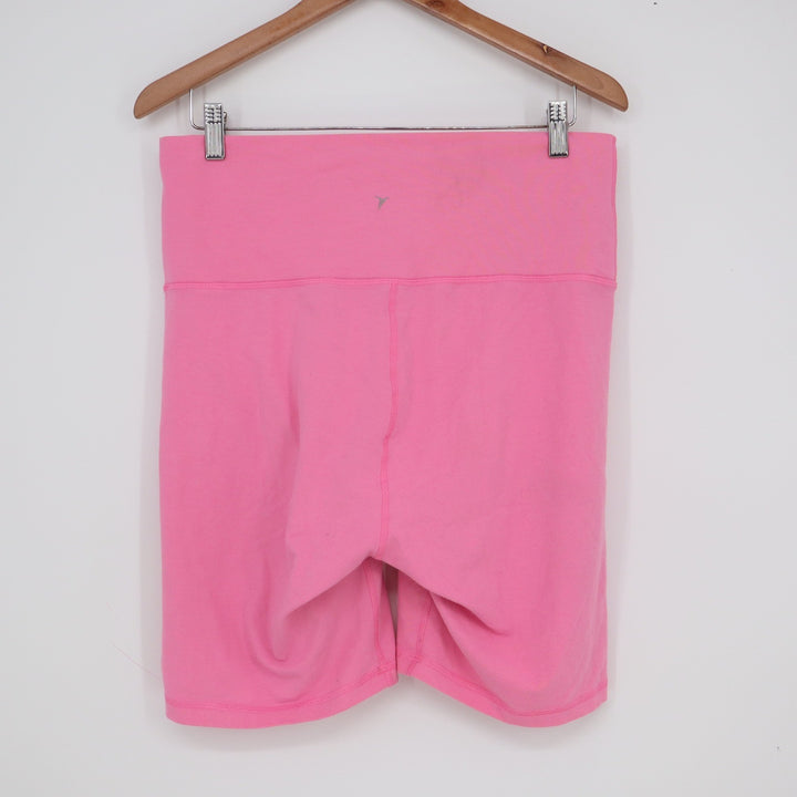 Old Navy Active Balance Legging Go-Dry Pink High Waisted Biker Shorts XL