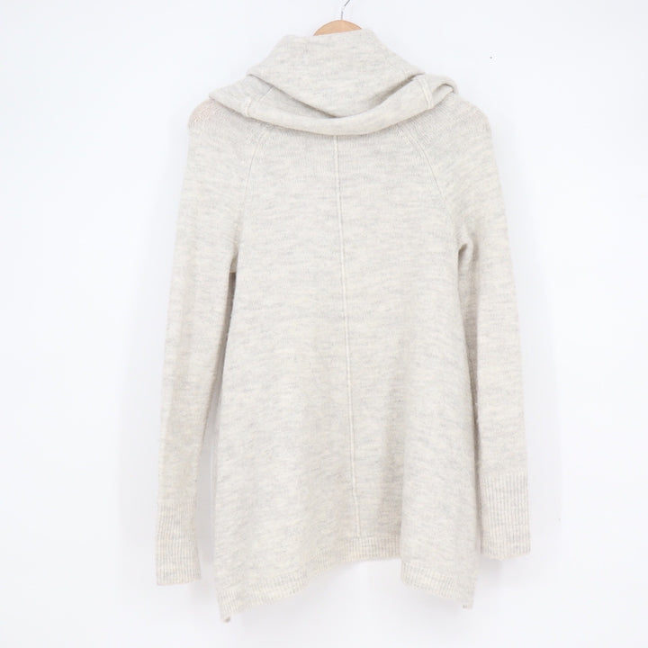 Jessica Simpson Womens XS Cowl Neck Sweater Heather Alpaca Blend Pullover