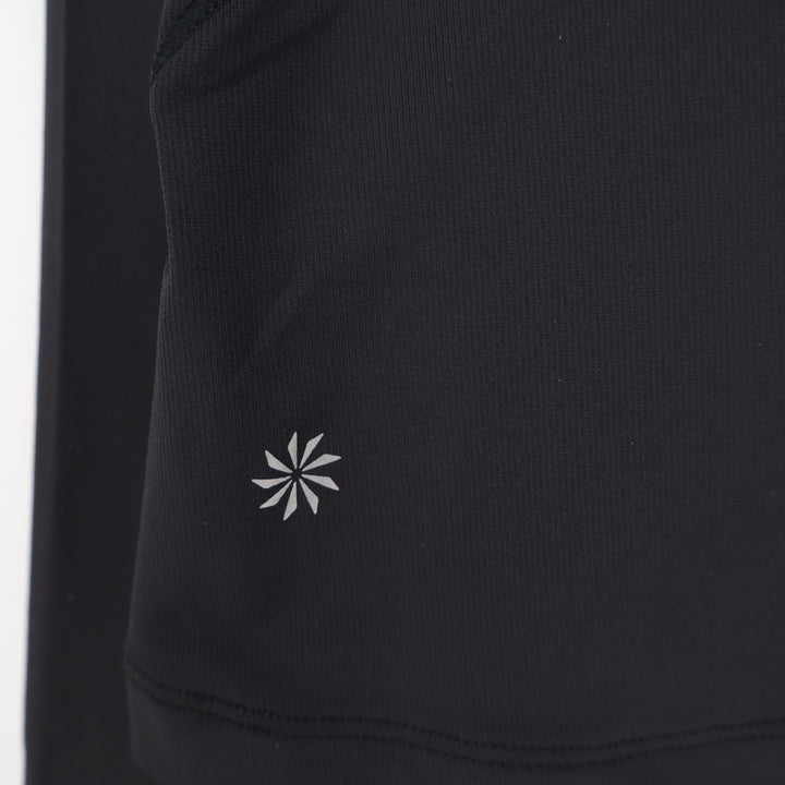 Athleta Sunchaser Top Womens Large Black Raglan Sleeve Crew Neck Activewear
