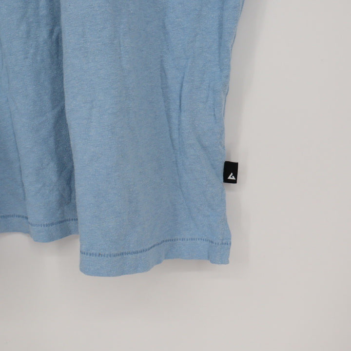 American Giant Men's Hemp Jersey Crew Tee Size XL Power Blue Made In USA