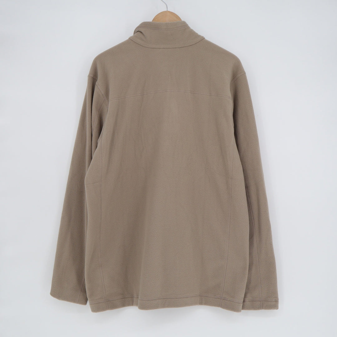 Patagonia Micro D Quarter Zip Fleece Pullover Tan Khaki Mens Large