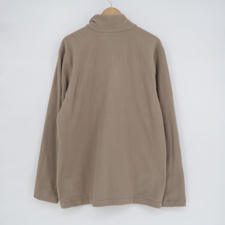 Patagonia Micro D Quarter Zip Fleece Pullover Tan Khaki Mens Large