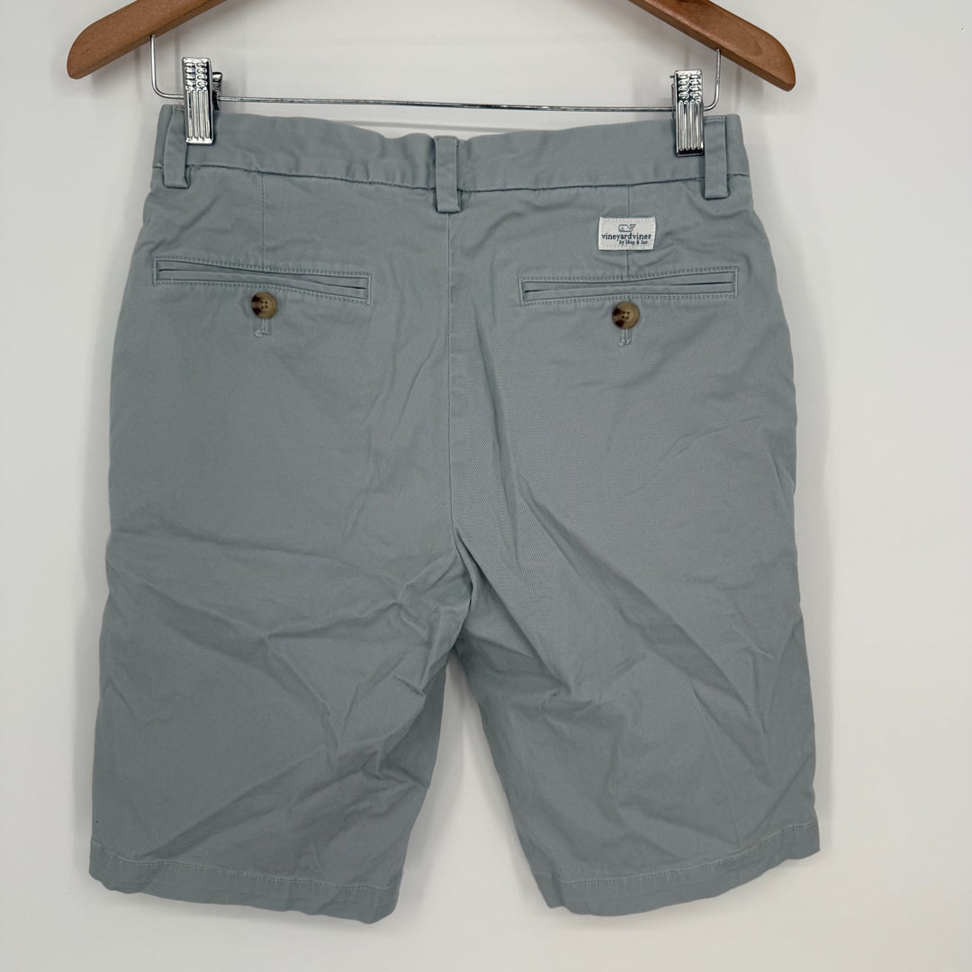 Vineyard Vines Chino Shorts Women 28 Gray Cotton Slash Pocket Flat Front Beach