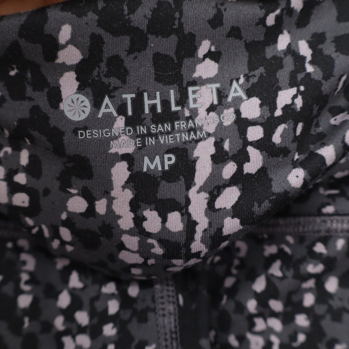 Athleta Leggings Womens MP Salutation Stash Grey Lavender Abstract Print