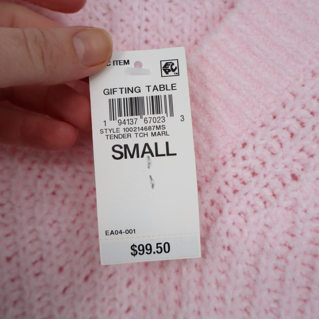 State of Day Intimates Pajama Top Womens Small Baby Pink Waffle Knit Sleepwear