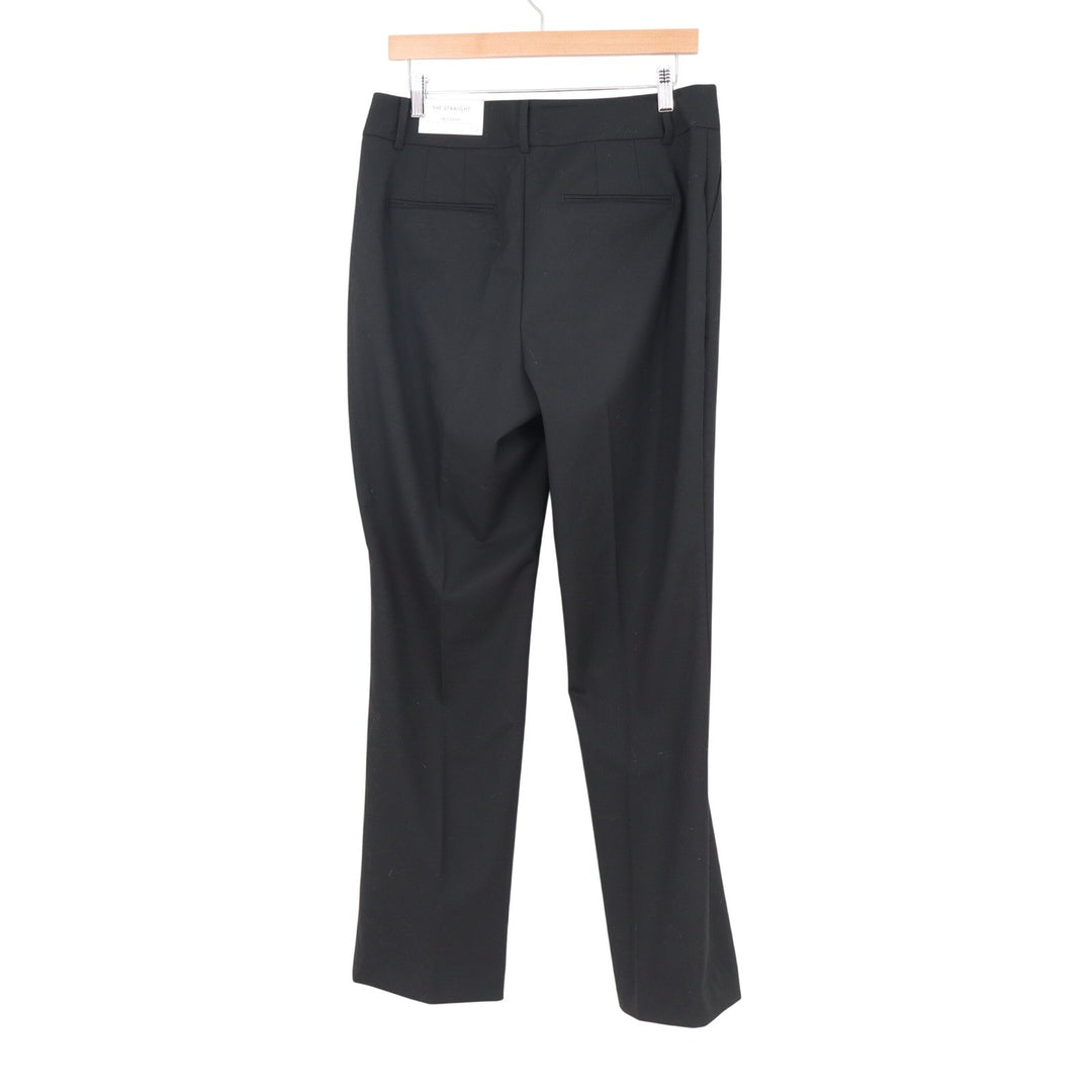 Ann Taylor Factory The Straight In Curvy Black Dress Pants Size 8 Professional