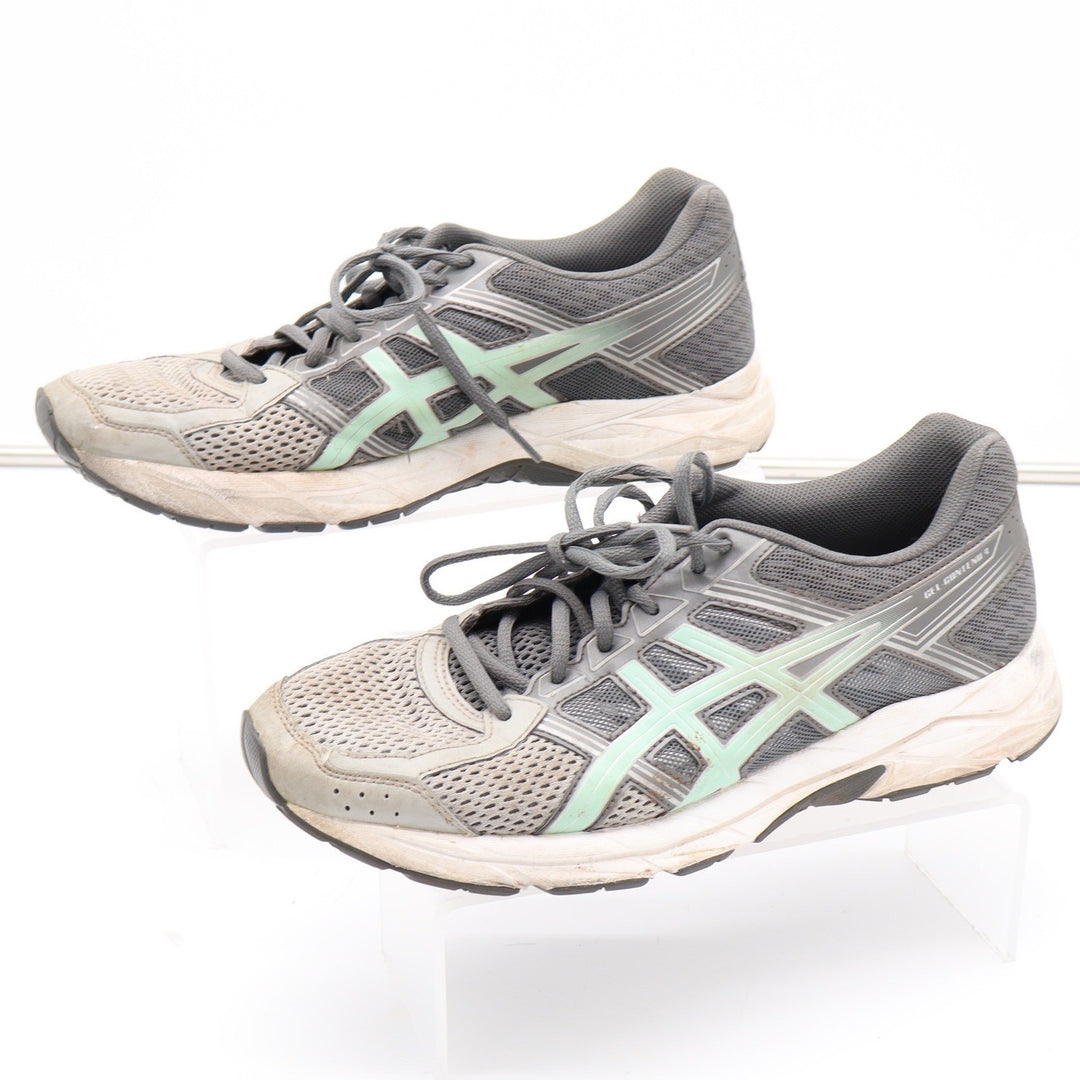 Asics Gel-Contend 4 Womens Running Shoes Size 10 Grey Mint Green Sneakers