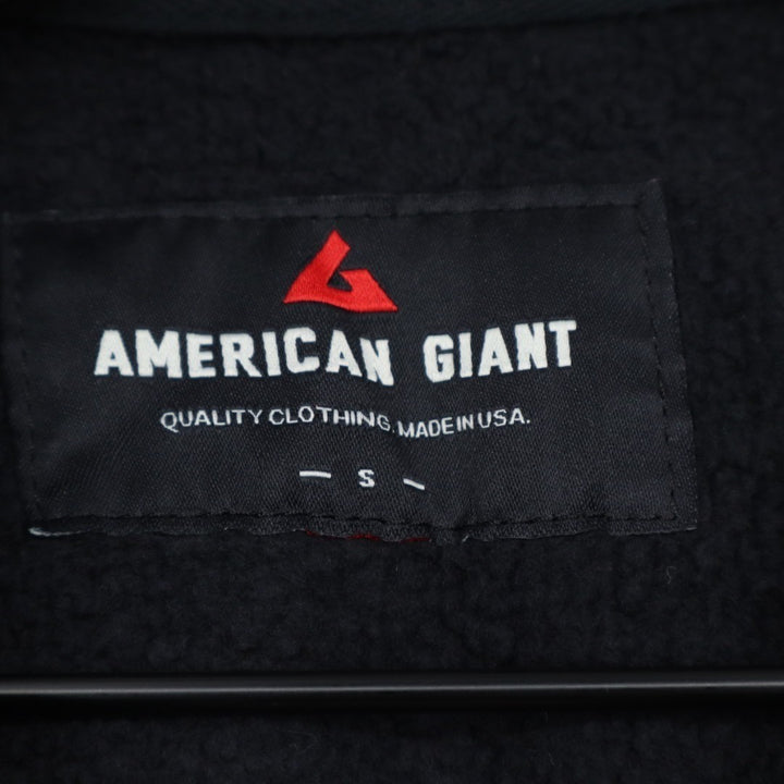 American Giant Classic Hoodie Men's S Black Full Zip Long Sleeve Outdoor Wear