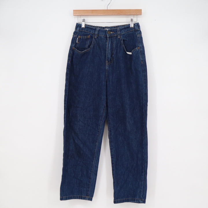 T-Platform The Jeans Womens Size 27 Dark Wash High Rise Straight Leg Denim Blue