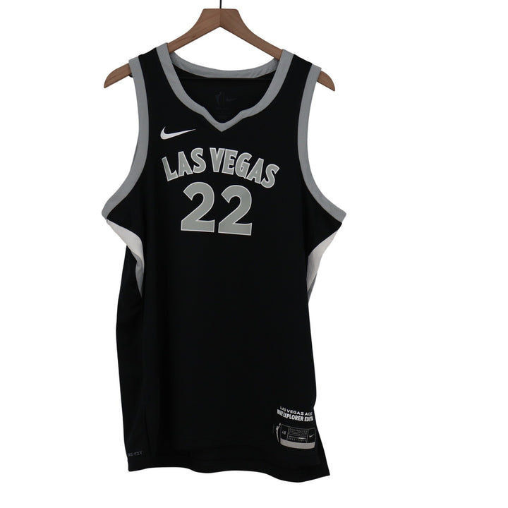 Nike Las Vegas Aces A'ja Wilson 22 Explorer Edition WNBA Jersey Black