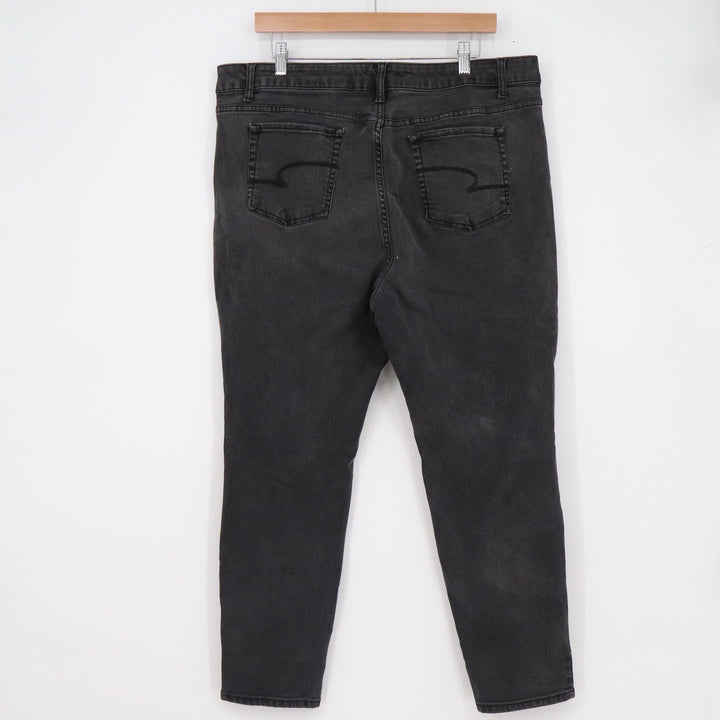 Time and Tru Womens Size 22 High Rise Skinny Jeans Faded Black Denim Stretch