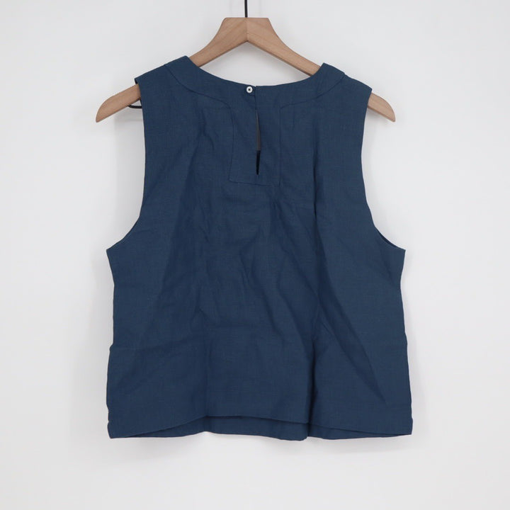 American Giant Sleeveless Navy Blue Top Size M Made in USA