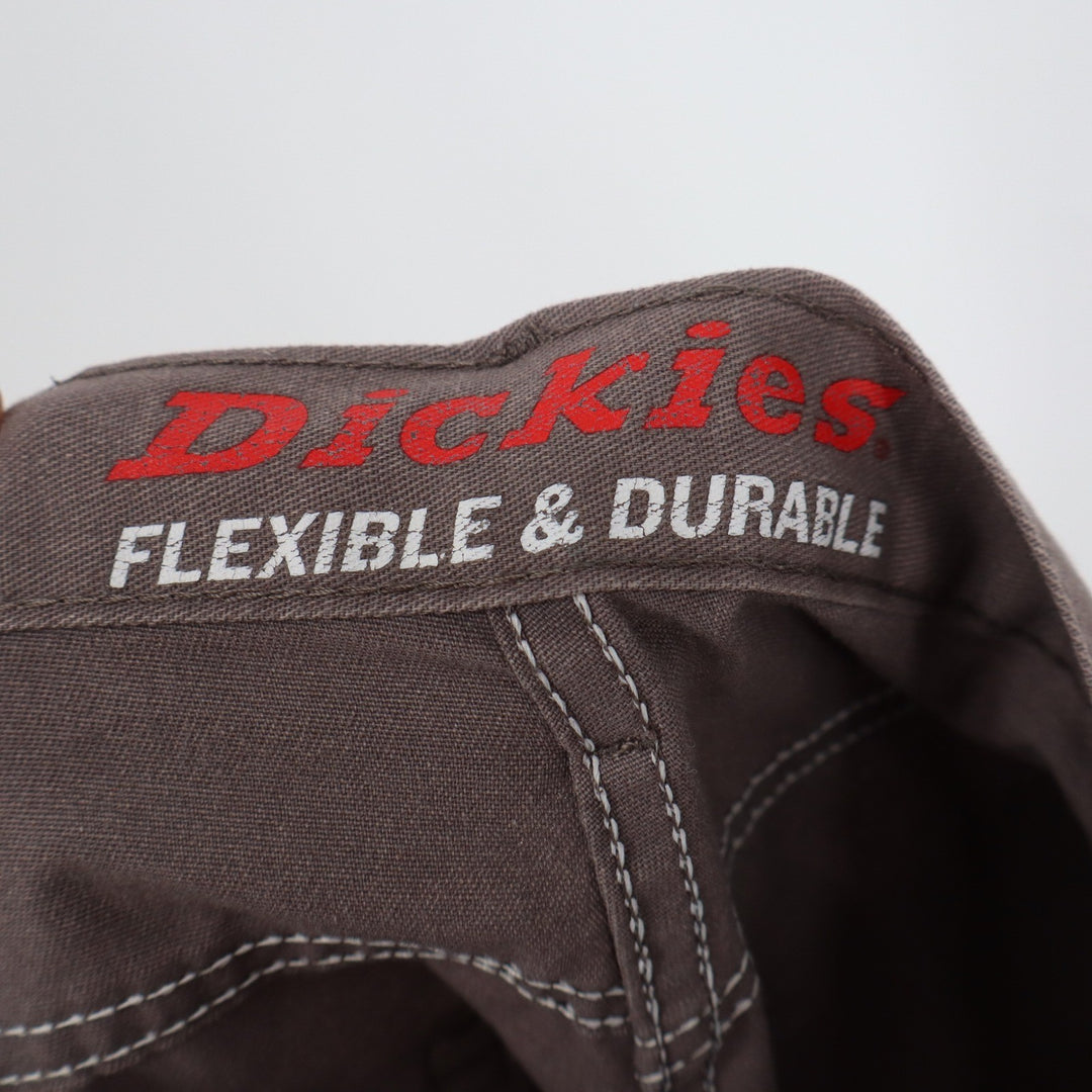 Dickies Mens Straight Leg Flexible Durable Twill Pants Taupe Brown 32x32