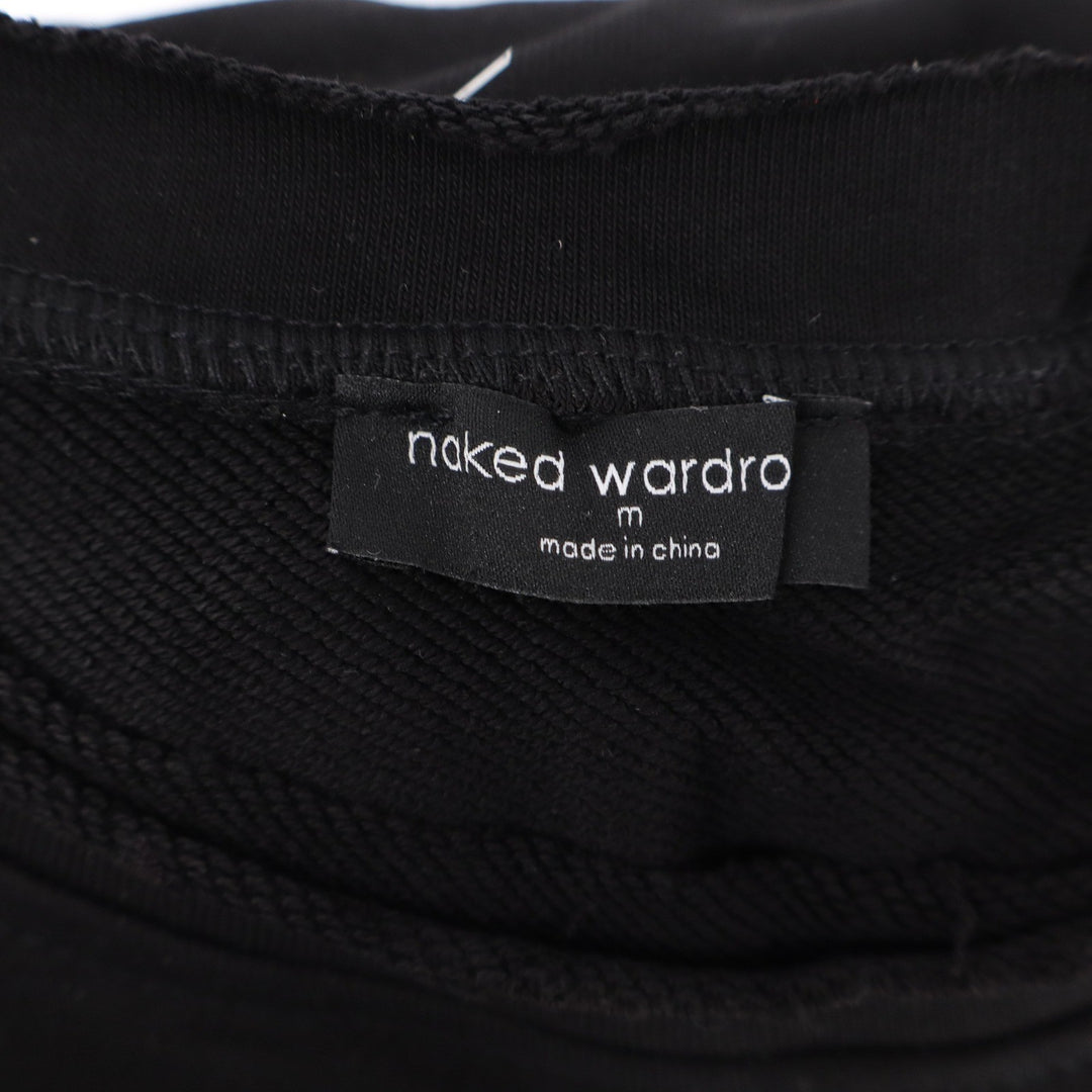 Naked Wardrobe Black Crewneck Sweatshirt and Joggers Lounge Set M