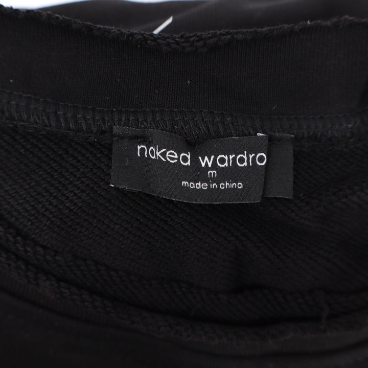 Naked Wardrobe Black Crewneck Sweatshirt and Joggers Lounge Set M