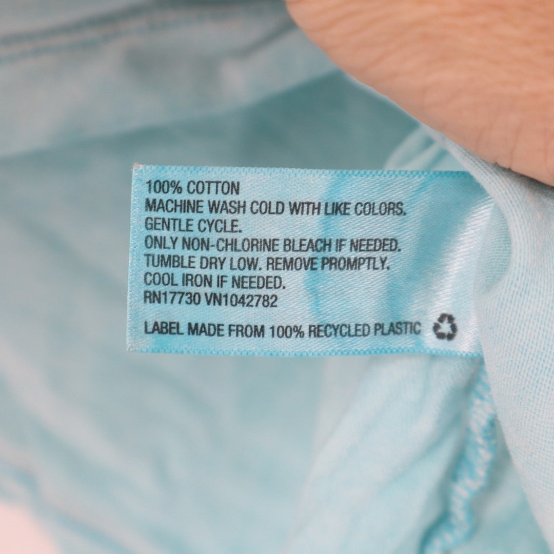 Wild Fable Light Blue V-Neck Cropped T-Shirt Cotton XL