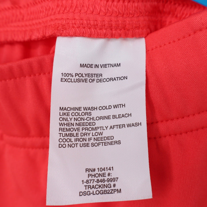 DSG Boys All Sport Short Cabana Coral Pink White Size L 14-16