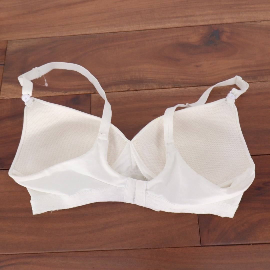 Warners Play It Cool Stay Cool & Dry Lift Bra Womens 34B White Stretch Wireless