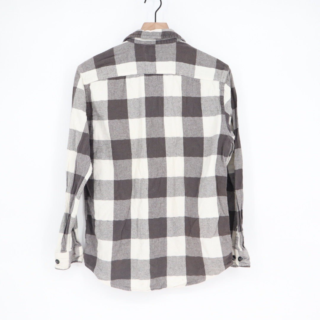 Sonoma Goods For Life Mens Modern Fit Plaid Flannel Shirt Size M