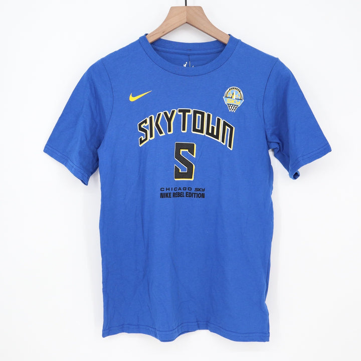 Nike Chicago Sky Angel Reese Skytown Rebel Edition T-Shirt Blue Youth L 14/16
