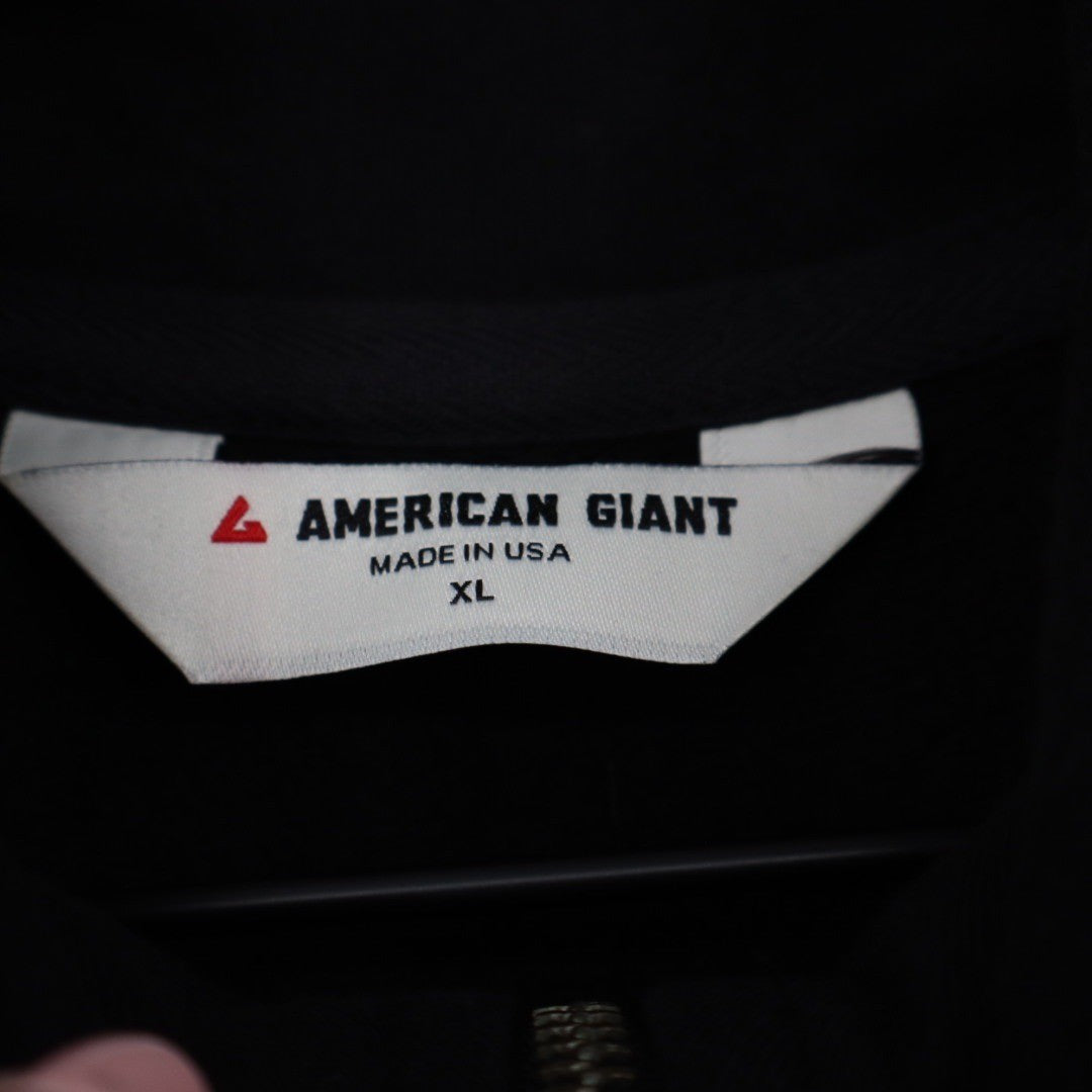 American Giant Women's Moto Full Zip Mike Rowe Made In USA Size XL