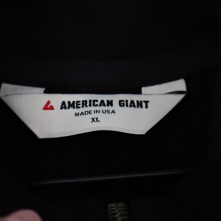 American Giant Women's Moto Full Zip Mike Rowe Made In USA Size XL