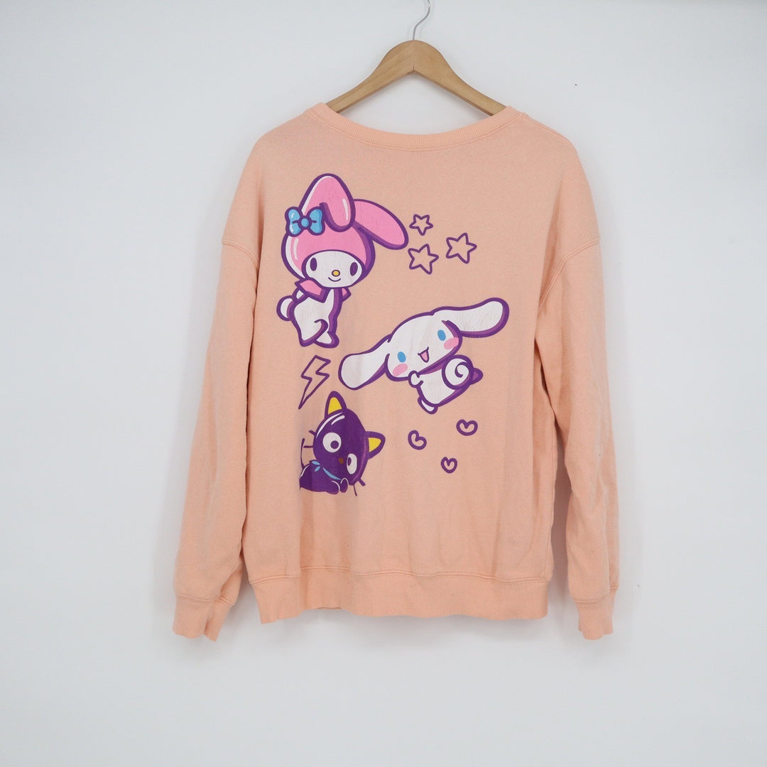 Sanrio Hello Kitty and Friends Kindness Matters Peach Sweatshirt Large