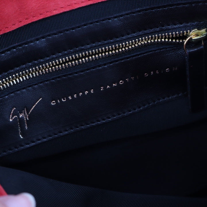 Giuseppe Zanotti Suede Fringe-Trimmed Bag