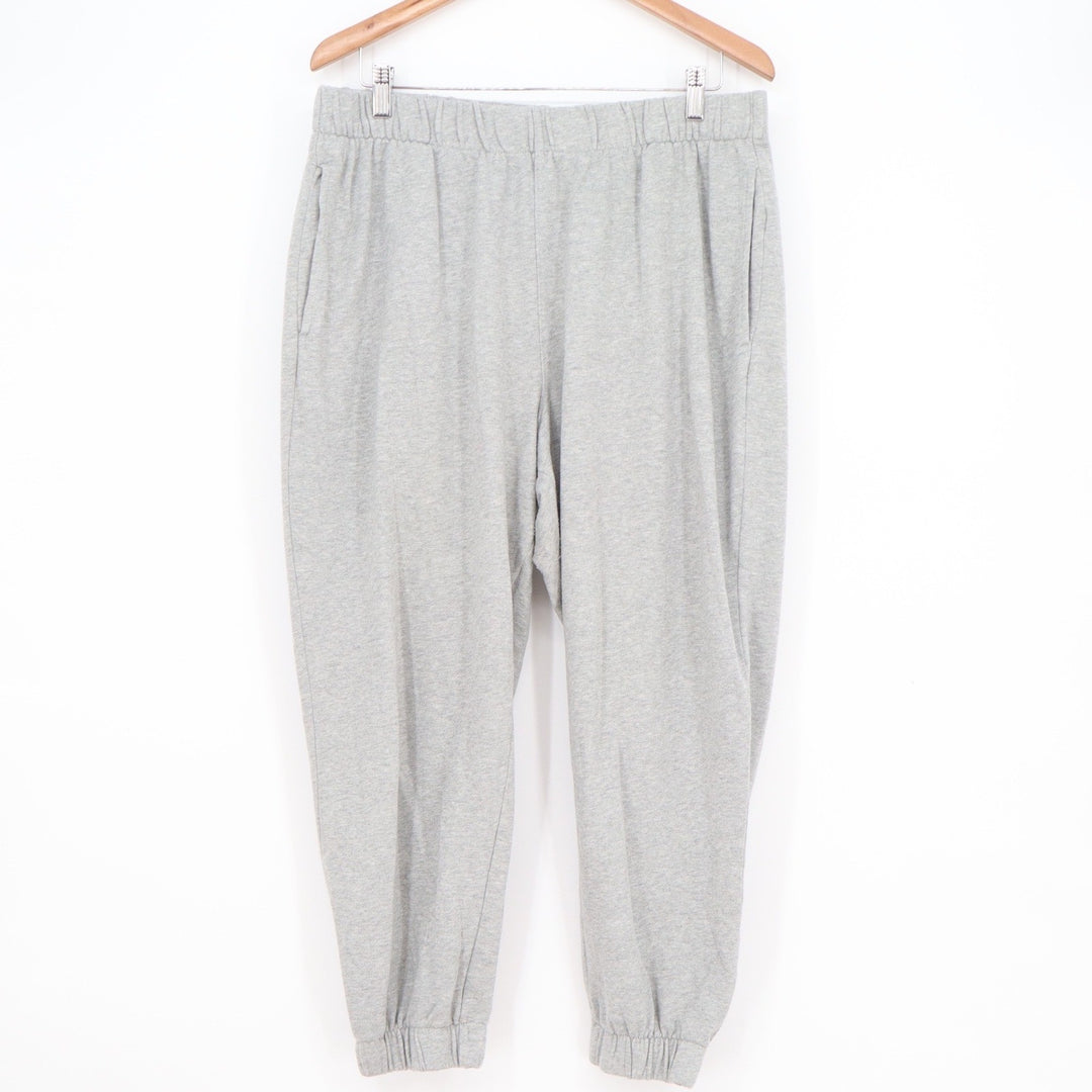 Gap Mens XL Heather Grey Jogger Sweatpants Elastic Waist Relaxed Fit Loungewear