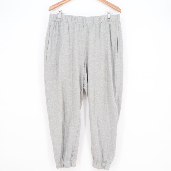 Gap Mens XL Heather Grey Jogger Sweatpants Elastic Waist Relaxed Fit Loungewear
