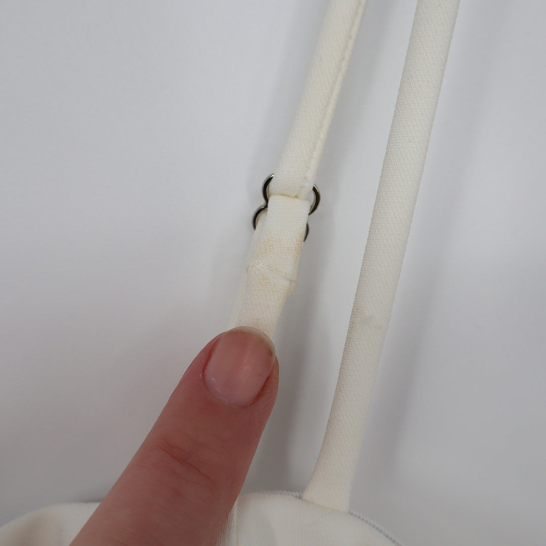 Showpo Katia Mini Dress White Strappy Corset A Line Size 4