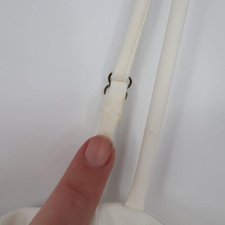 Showpo Katia Mini Dress White Strappy Corset A Line Size 4