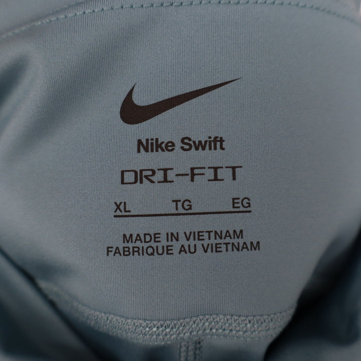 Nike Swift Dri-FIT Womens XL Blue Teal Running Leggings Pockets