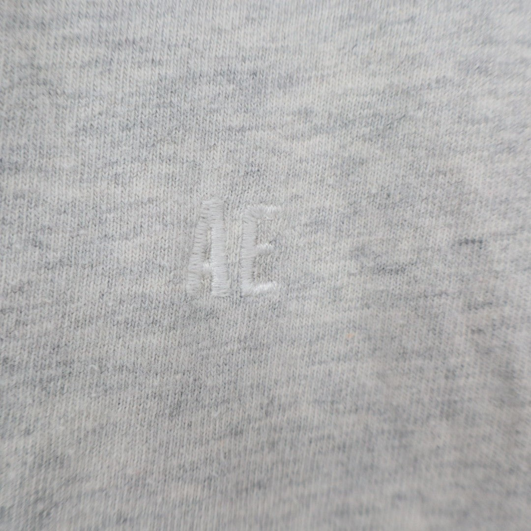 American Eagle Outfitters T-Shirt Mens Medium Gray Cotton Crew Neck Short Sleeve