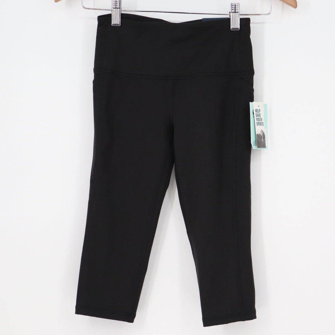 DSG Womens Momentum High Rise Crop Leggings Black XXS