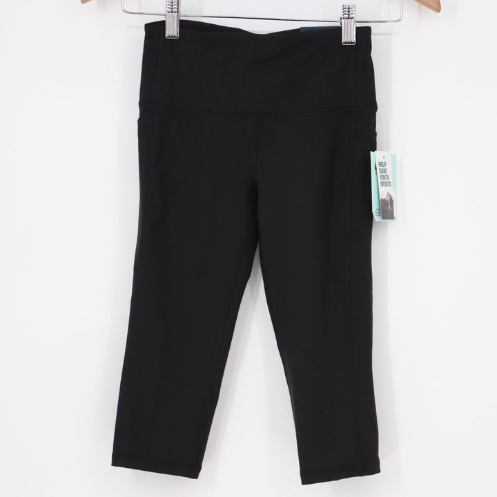 DSG Womens Momentum High Rise Crop Leggings Black XXS