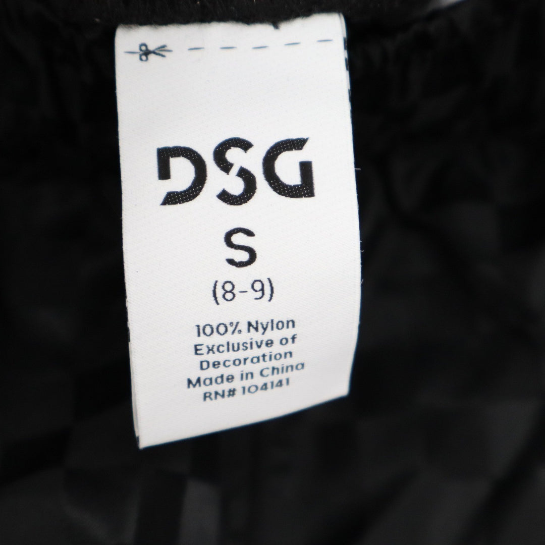 DSG Boys Woven Soccer Shorts Pure Black Checkerboard DAB12800 Size S 8-9 NEW